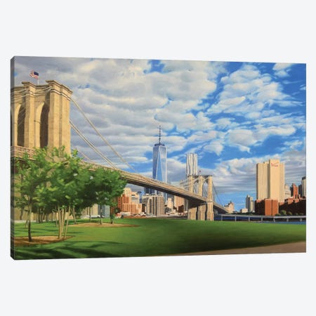 Brooklyn Bridge Park Canvas Print #SVD15} by Nick Savides Canvas Art