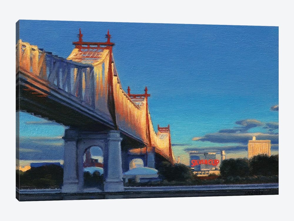 59th Street Bridge At Sunset by Nick Savides 1-piece Canvas Art Print