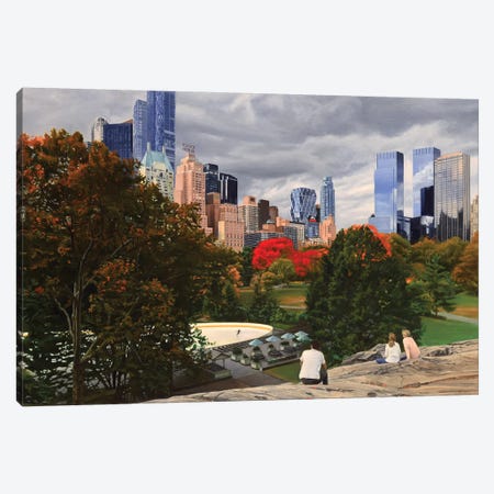 Central Park - Coming Storm Canvas Print #SVD20} by Nick Savides Canvas Wall Art