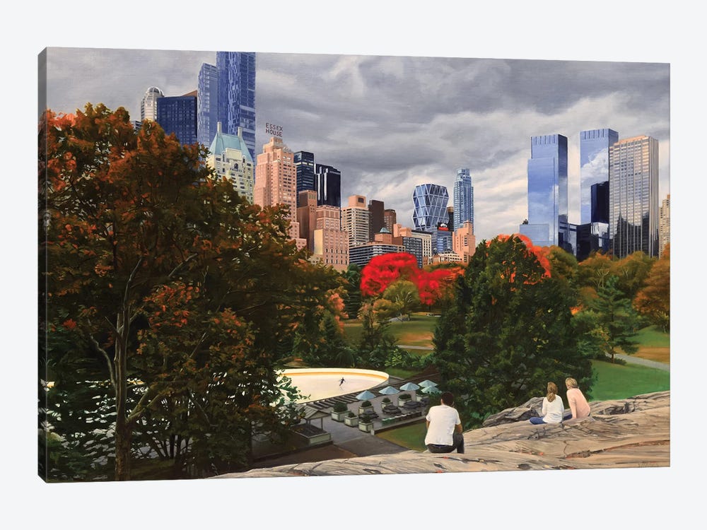 Central Park - Coming Storm by Nick Savides 1-piece Canvas Print