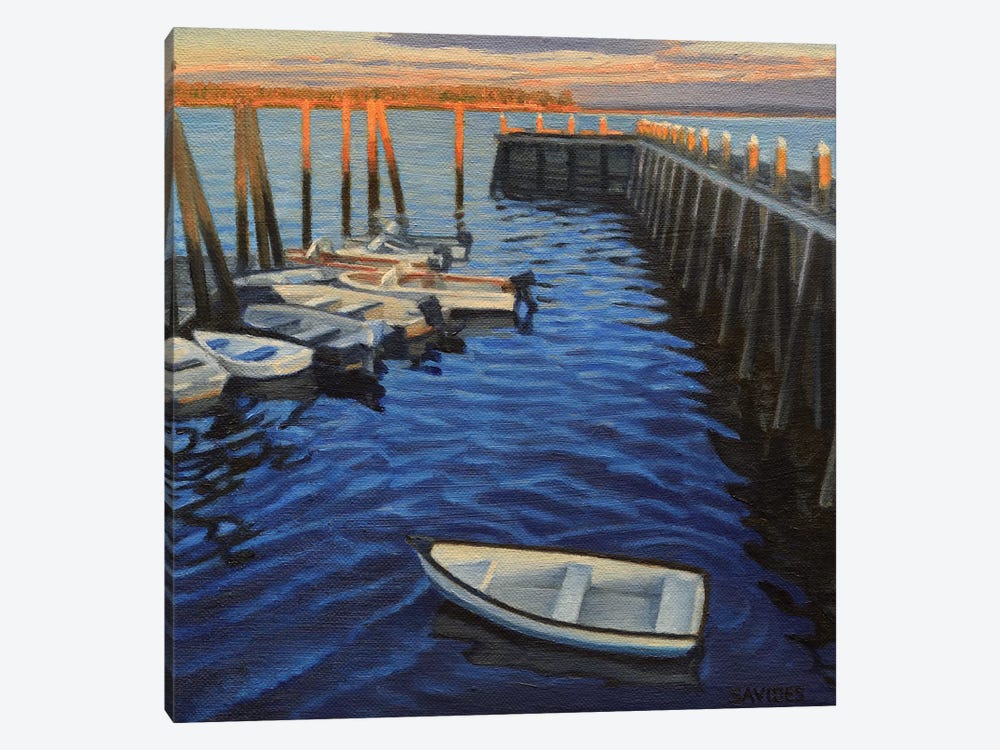 Chebeague Island Docks At Sunrise by Nick Savides 1-piece Canvas Art