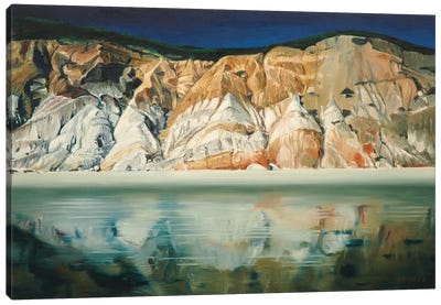 Cliffs With Reflection Canvas Art Print - Nick Savides