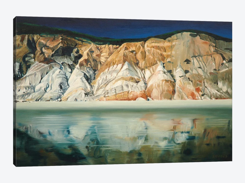 Cliffs With Reflection by Nick Savides 1-piece Canvas Wall Art