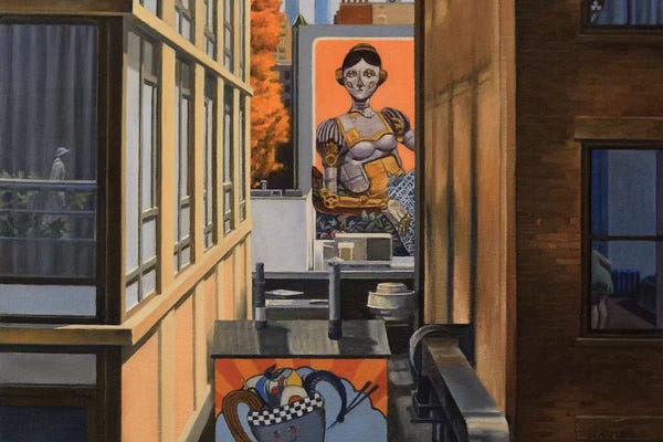 Nick Savides: High Line View With Robot Lady by Nick Savides