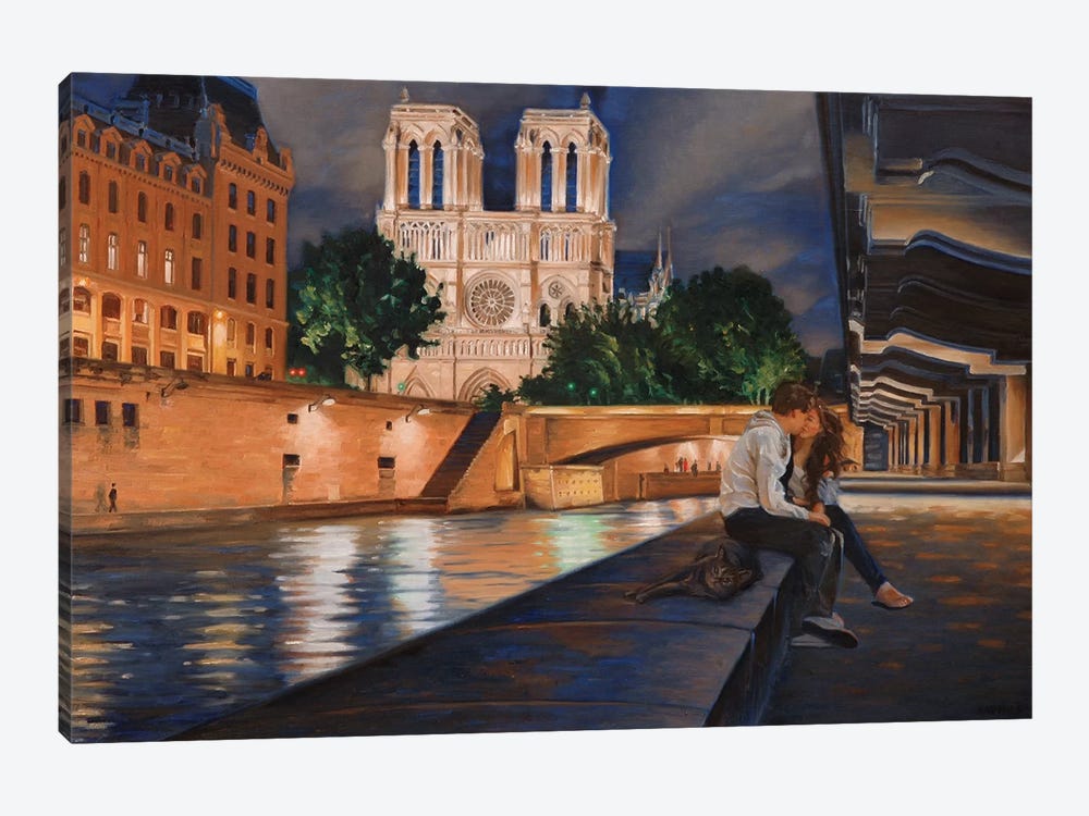 Night In Paris by Nick Savides 1-piece Art Print