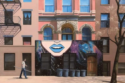 On St Marks Place by Nick Savides framed canvas print