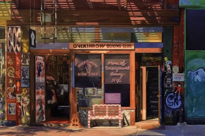 Overthrow Boxing Club by Nick Savides framed canvas print