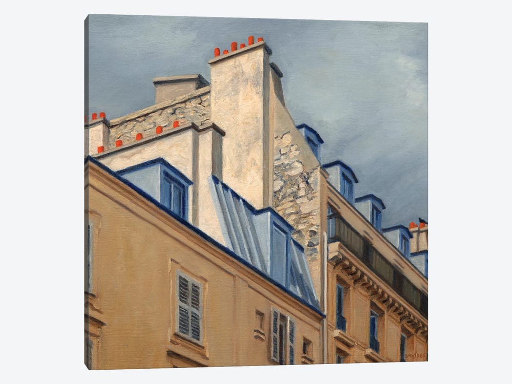 Paris Rooftops II by Nick Savides 1-piece Canvas Art Print