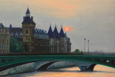 Paris Sunset And The Conciergerie by Nick Savides canvas print