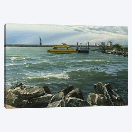 Red Hook – New York Harbor Canvas Print #SVD64} by Nick Savides Art Print