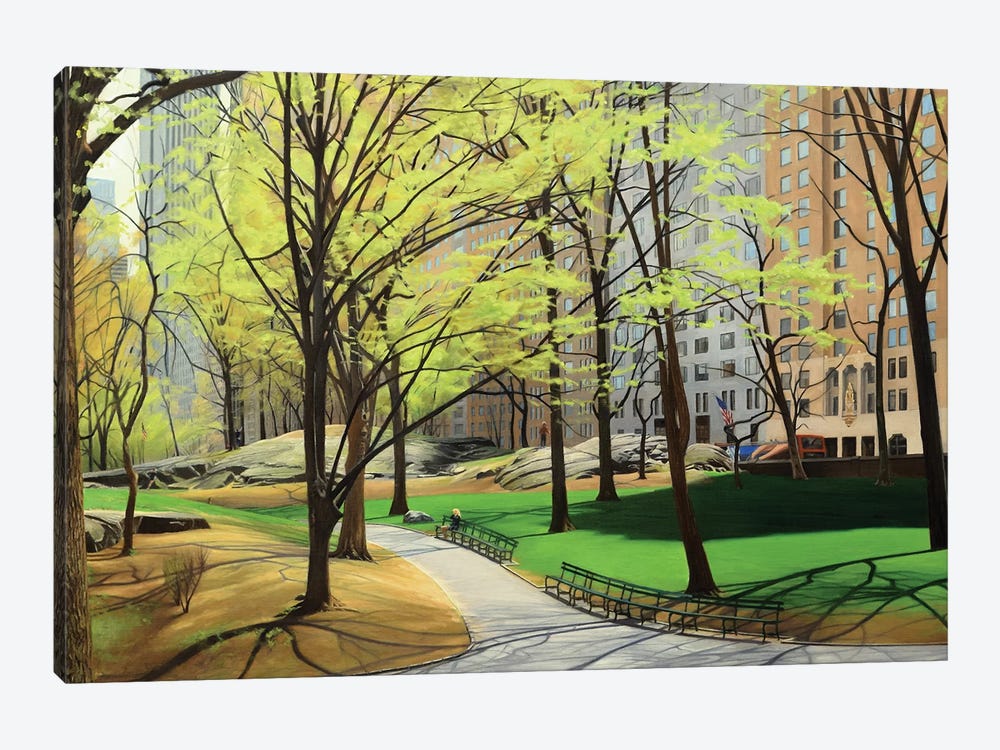 Springtime In Central Park by Nick Savides 1-piece Art Print