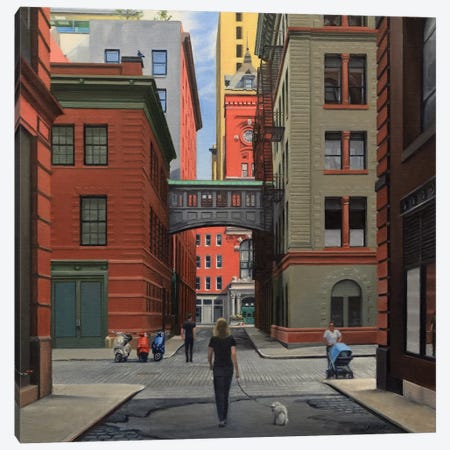 Staple Street – Looking North Canvas Print #SVD69} by Nick Savides Canvas Artwork