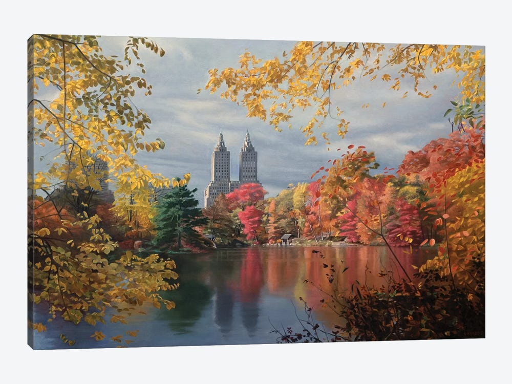 Autumn In Central Park by Nick Savides 1-piece Canvas Art