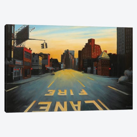 Sunrise Over Seventh Avenue Canvas Print #SVD72} by Nick Savides Art Print