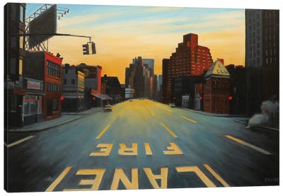 Sunrise Over Seventh Avenue Canvas Art Print - Nick Savides