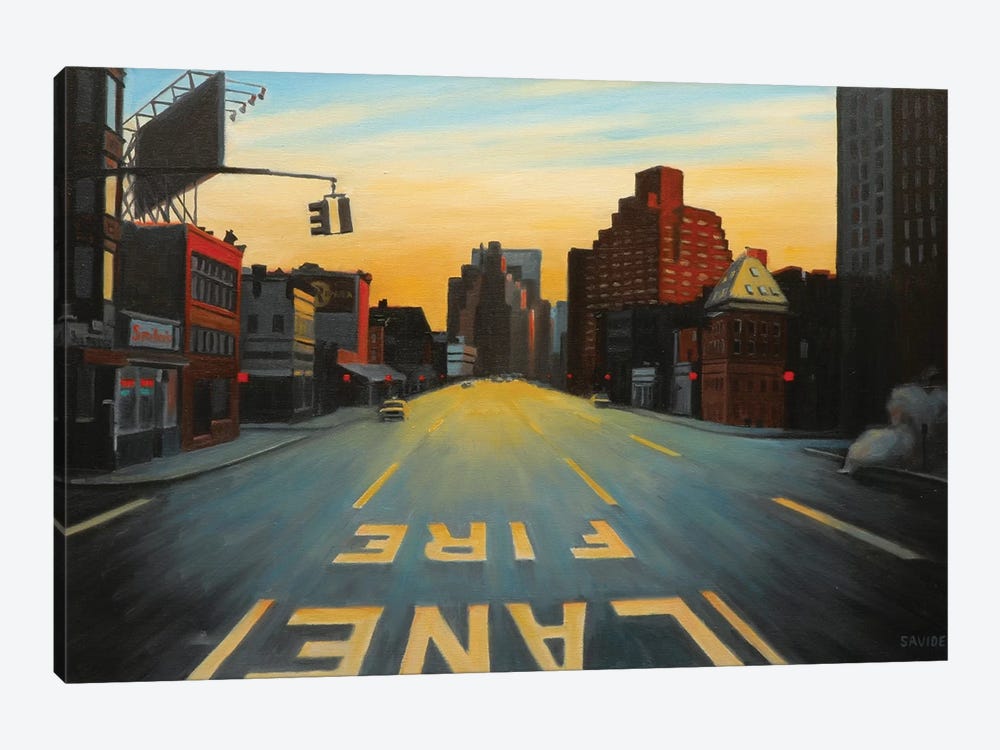 Sunrise Over Seventh Avenue by Nick Savides 1-piece Canvas Wall Art