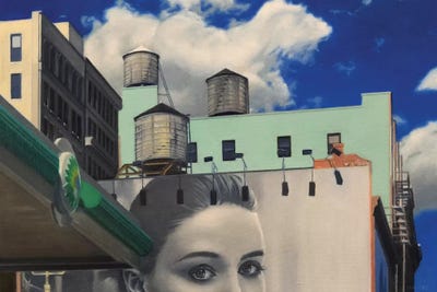 Three Water Towers by Nick Savides canvas print