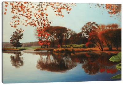 Autumn In Prospect Park Canvas Art Print - Nick Savides