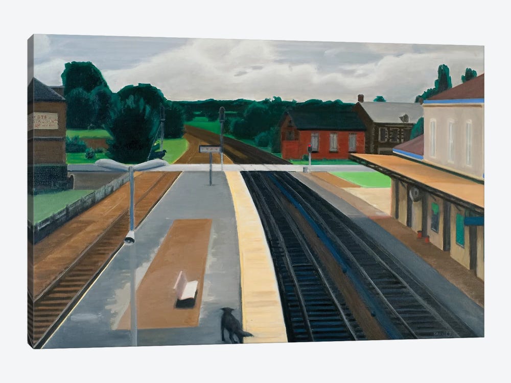 Train Station In Normandy by Nick Savides 1-piece Canvas Art Print
