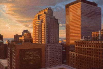 View From City Hall At Sunset by Nick Savides canvas print