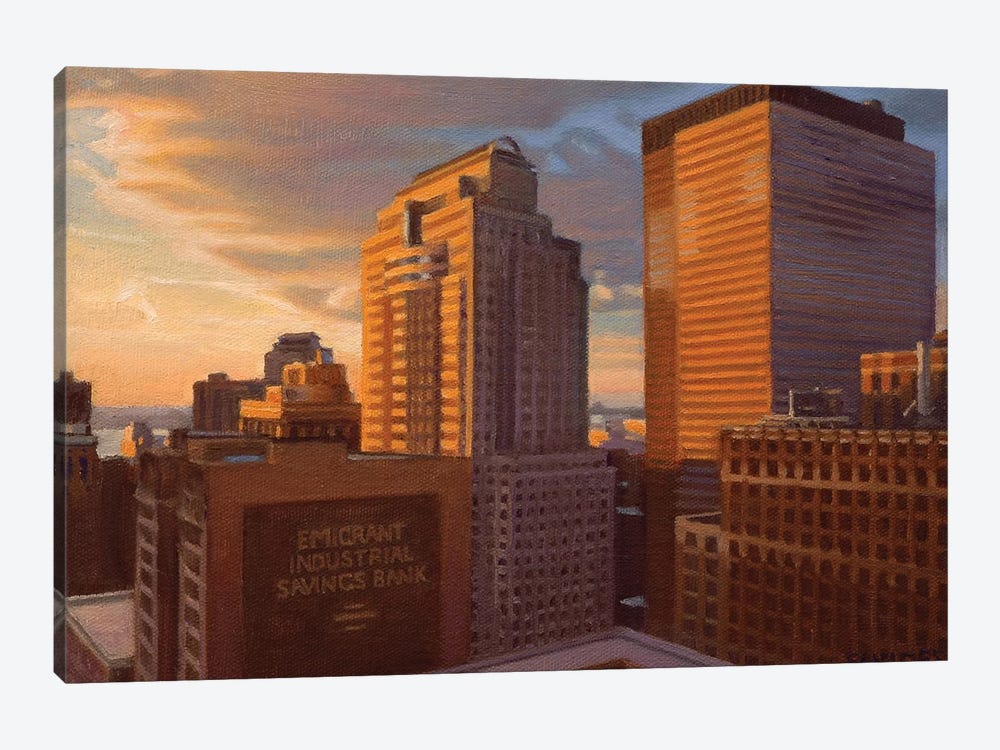 View From City Hall At Sunset by Nick Savides 1-piece Canvas Wall Art