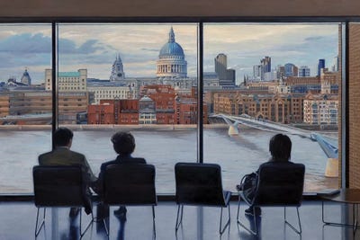 View From Tate Modern by Nick Savides framed canvas print