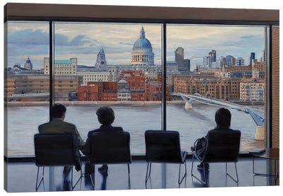 View From Tate Modern Canvas Art Print - Vicarious Glimpses