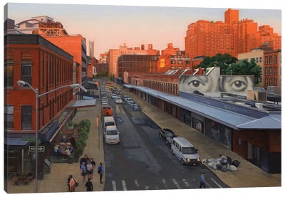View From The High Line At Sunset – Gansevoort Street Canvas Art Print - Nick Savides