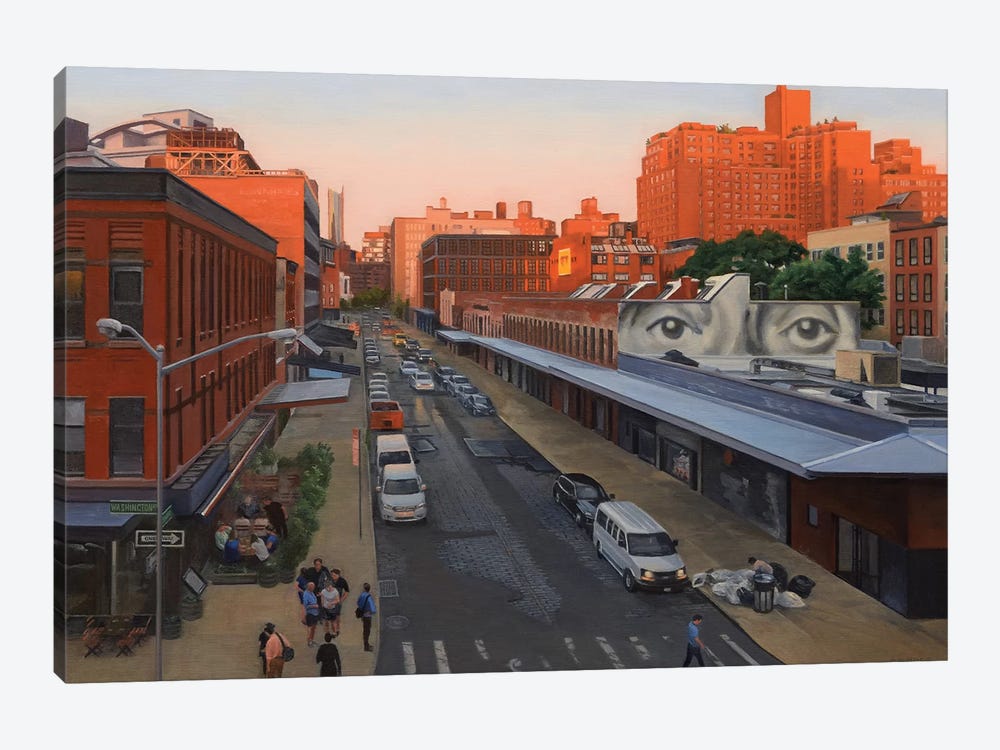View From The High Line At Sunset – Gansevoort Street by Nick Savides 1-piece Canvas Art