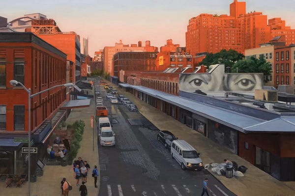 Nick Savides: View From The High Line At Sunset – Gansevoort Street by Nick Savides
