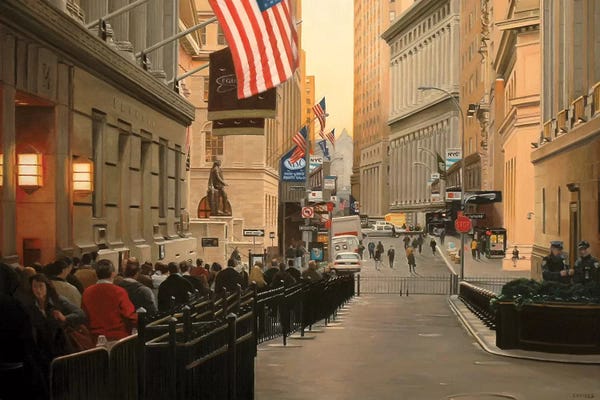 Nick Savides: Wall Street, Early Morning by Nick Savides