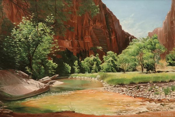 Nick Savides: Zion - Along The North Fork Virgin River by Nick Savides