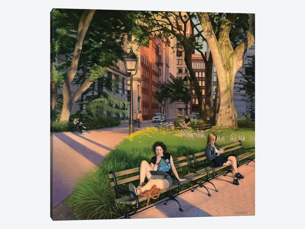 Washington Square Park - Summer Evening by Nick Savides 1-piece Art Print
