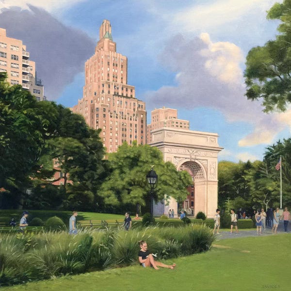 Nick Savides: Washington Square Park - Summer Afternoon by Nick Savides