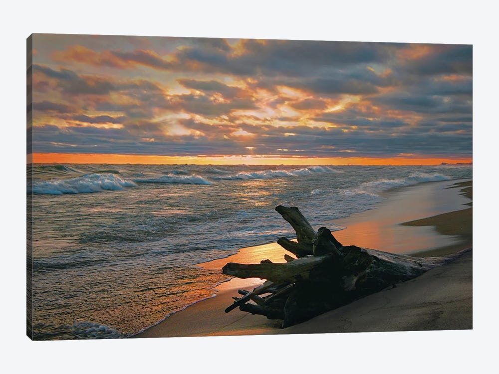 Seaside Sunset by Steve Toole 1-piece Canvas Wall Art