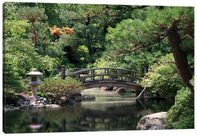Japanese Garden Canvas Art Print - Bridge Art