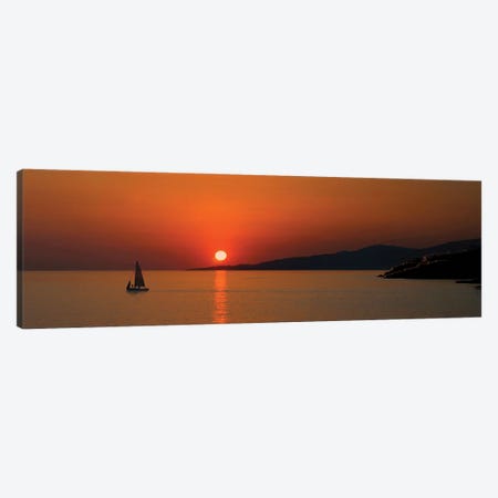 Aegean Sunset Canvas Print #SVE96} by Steve Toole Canvas Art Print