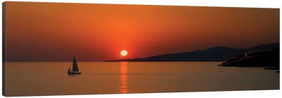 Aegean Sunset Canvas Art Print - Steve Toole