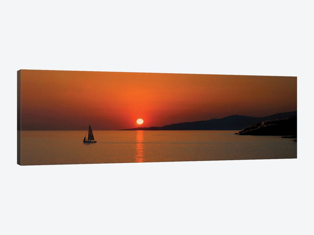 Aegean Sunset by Steve Toole 1-piece Canvas Print