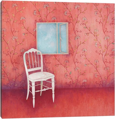 The Chair Canvas Art Print - Red Art