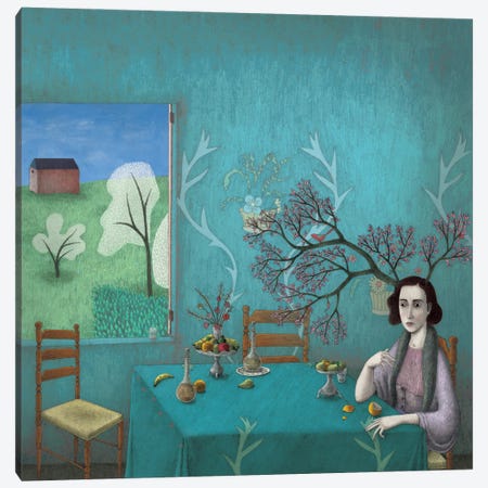 The Blue Room Canvas Print #SVF9} by Alefes Silva Canvas Artwork