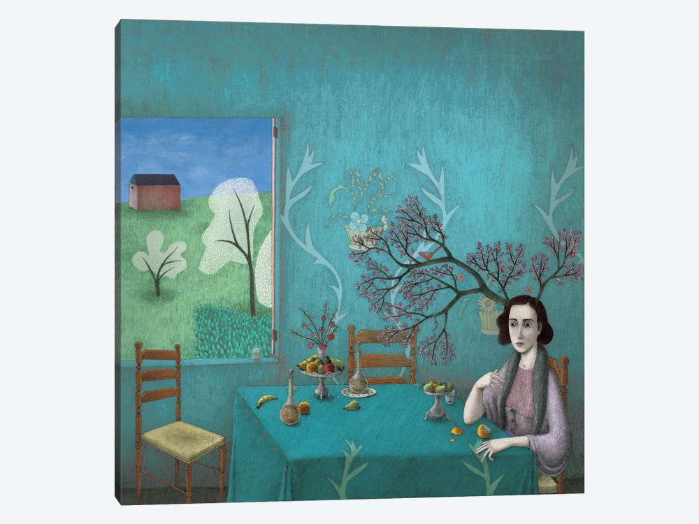 The Blue Room by Alefes Silva 1-piece Canvas Print