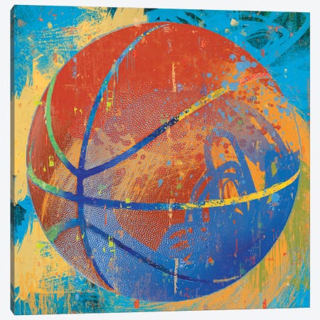 Basketball Canvas Print #SVH2} by Savannah Miller Canvas Wall Art