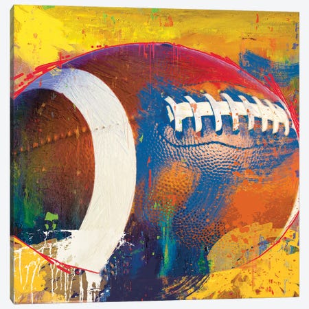Football Canvas Print #SVH3} by Savannah Miller Canvas Art