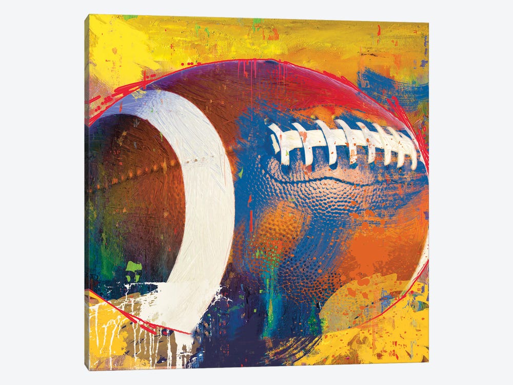 Football by Savannah Miller 1-piece Canvas Art Print