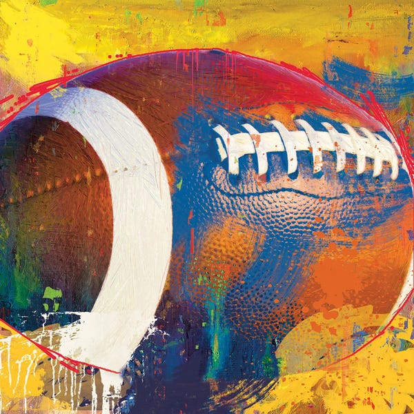 Kids Sports Art: Football by Savannah Miller