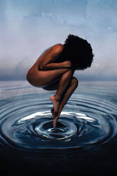 Mental Health Awareness: Nature Diva Frozen Above by Svetlana Aleynikova