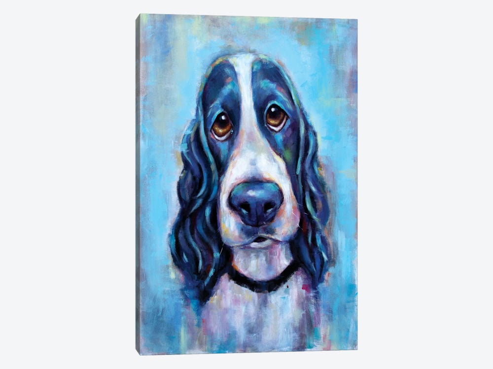 Puppy Eyes by Christine Savella 1-piece Canvas Print