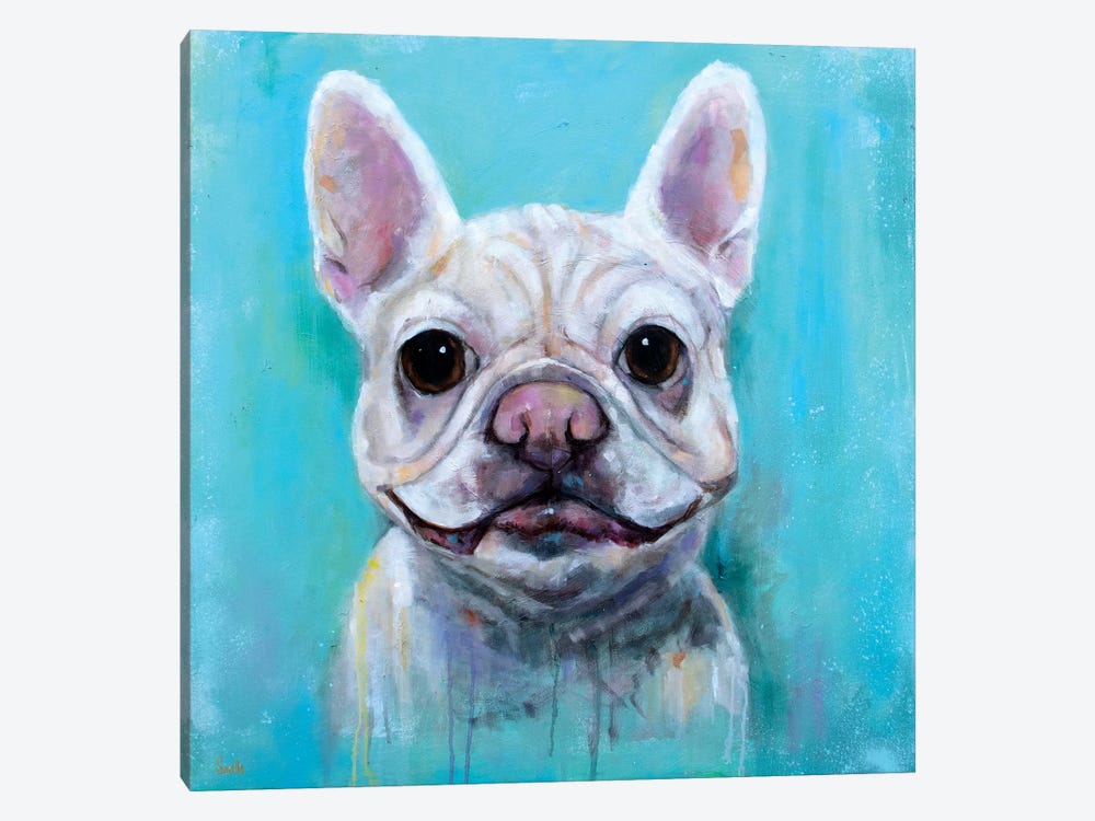 Frenchie Delight by Christine Savella 1-piece Canvas Art Print