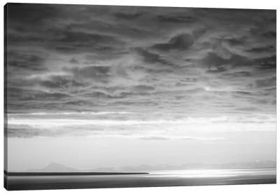 Black & White Cloud Formation Canvas Art Print - Savanah Plank